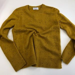 Mustard colored speckle sweater